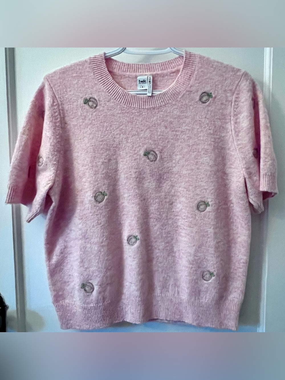 Cottagecore Embroidered Crewneck Sweater